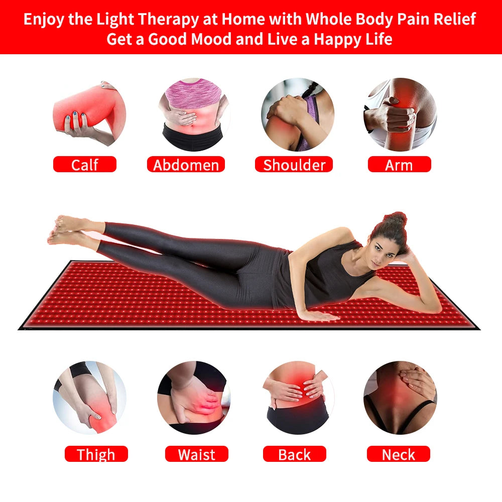 Red Light Therapy Mat 660nm 850nm Full Body LED