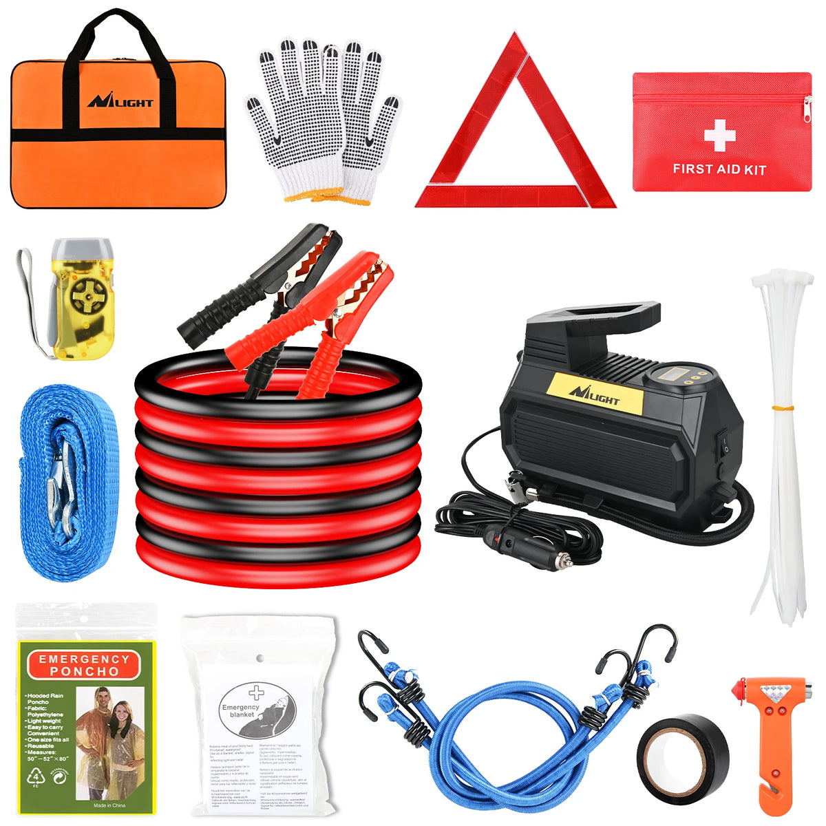 Nilight Car Emergency Roadside Safety Kit