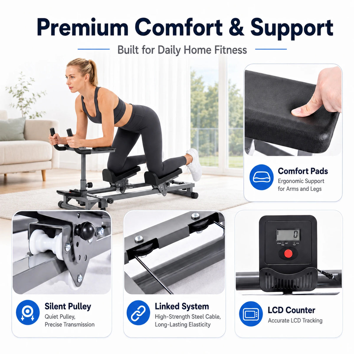 Adjustable Back Stretcher and Crawling Trainer