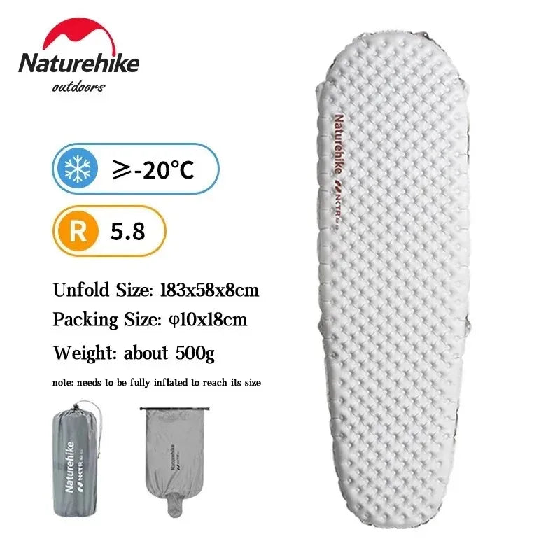 Naturehike Ultralight Inflatable Warm Sleeping Pad Outdoor