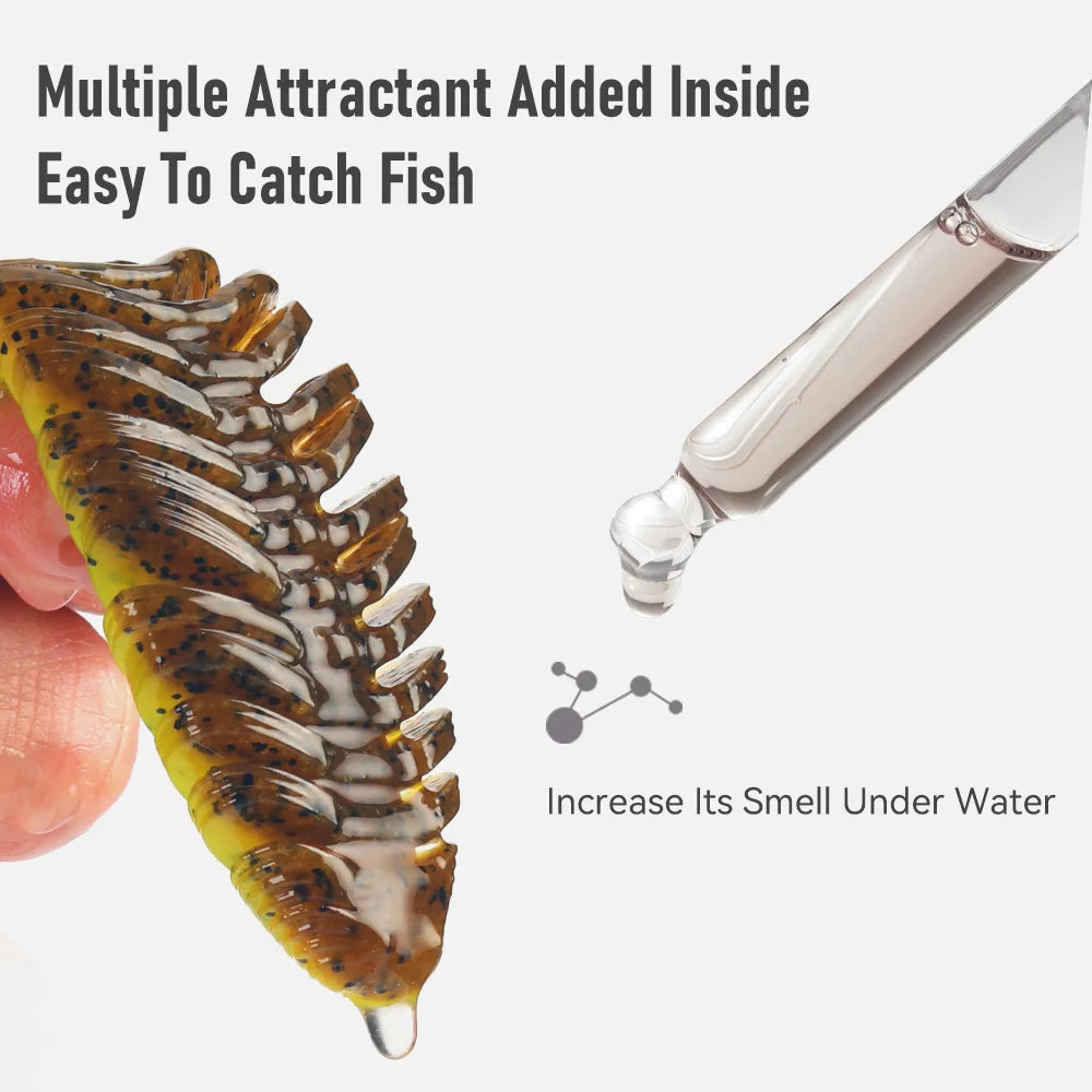 Kingdom PVC Soft Shad Swimbait For Pike Bass Fishing