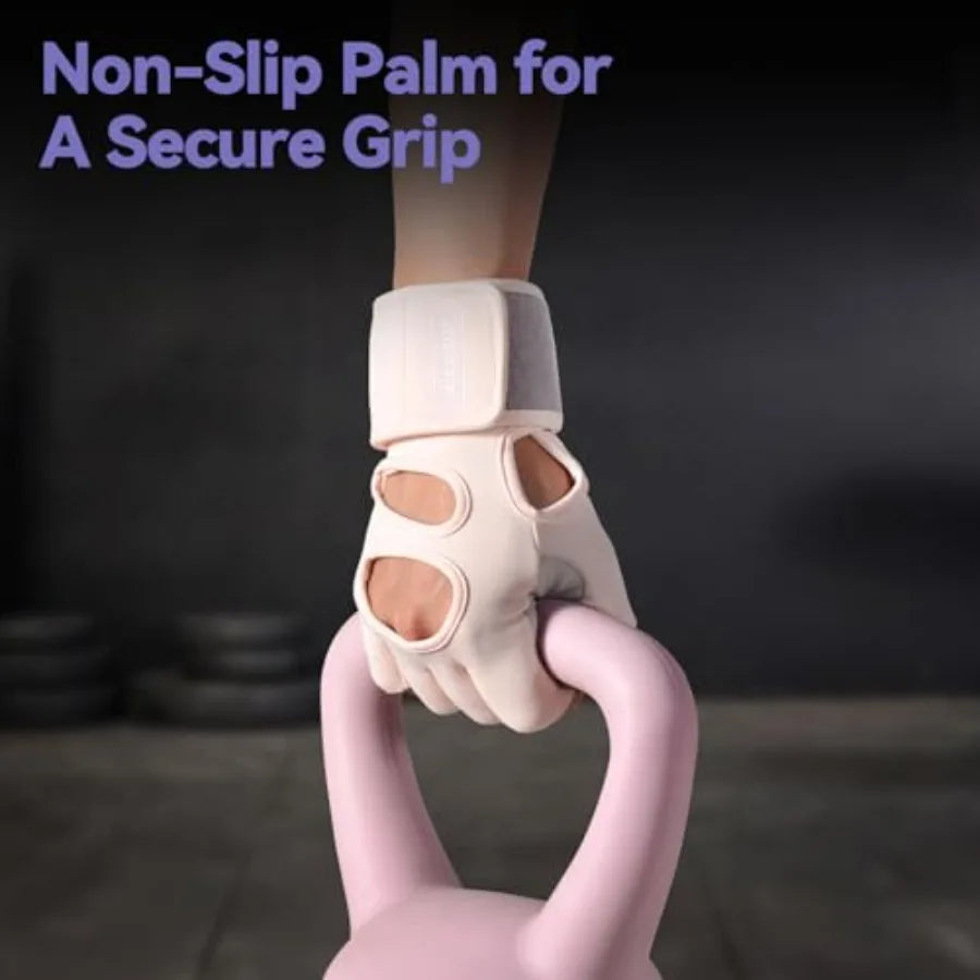 Padded Palm Workout Gloves With Wrist Support