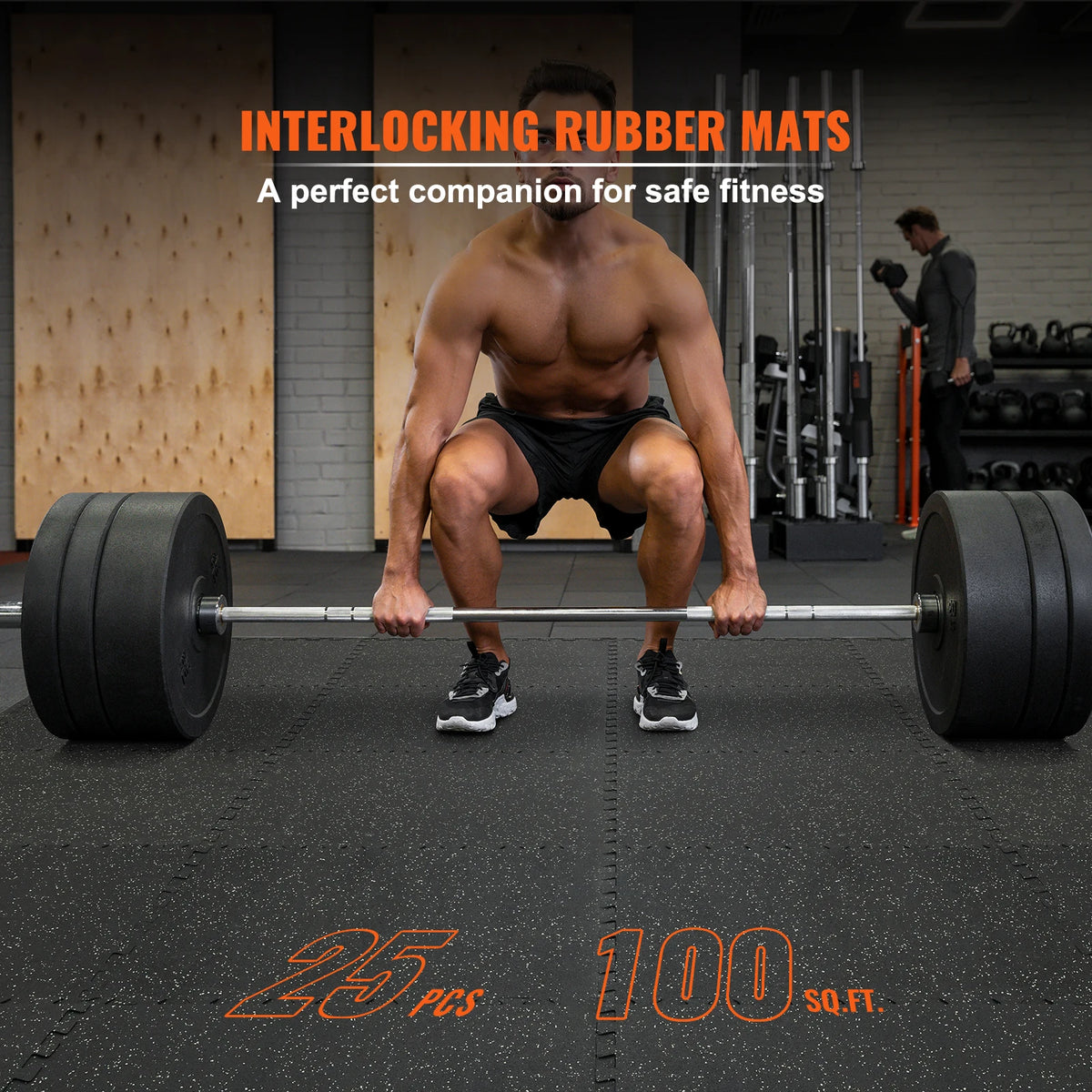 SucceBuy Interlocking EVA and Rubber Gym Floor Mats