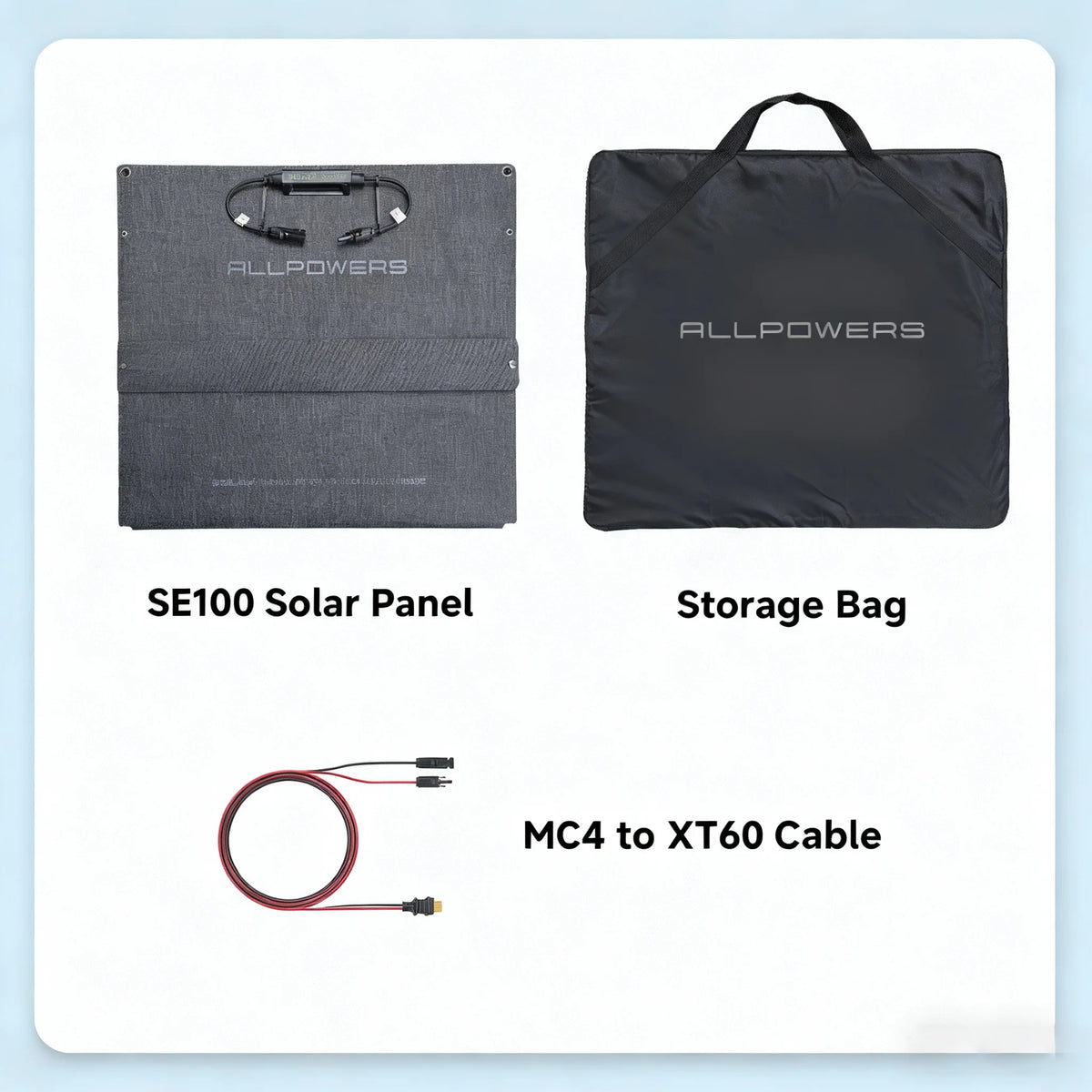 ALLPOWERS SE100 100W Foldable Solar Panel Waterproof Outdoor
