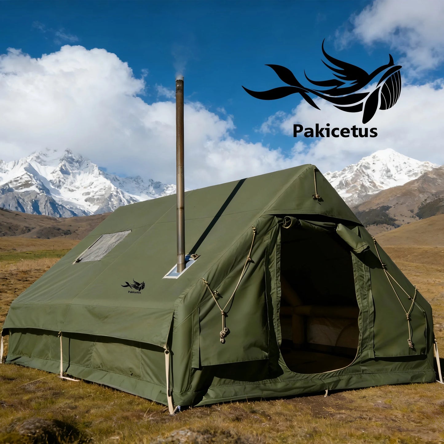 Pakicetus Inflatable Glamping Tent Weatherproof Family Tent
