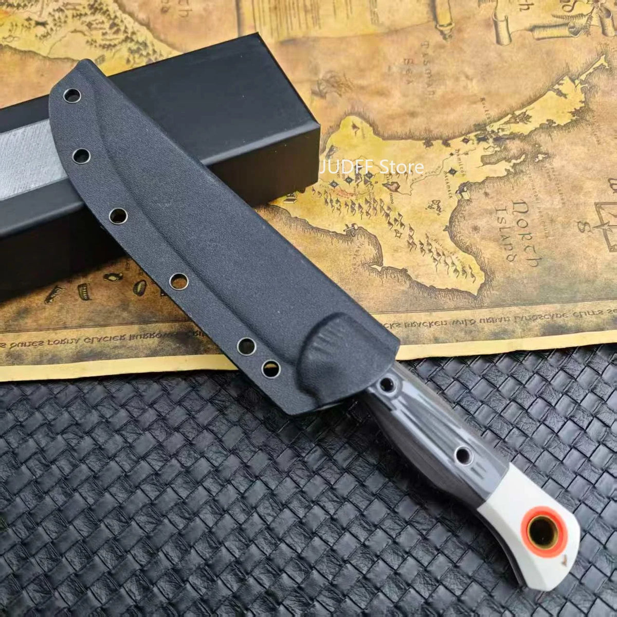 Meatcrafter BM 15500 Camping Adventure Practical Fixed Blade Knife Multipurpose Wilderness Hiking Meat Cutting Tools Nylon Fiber Handle