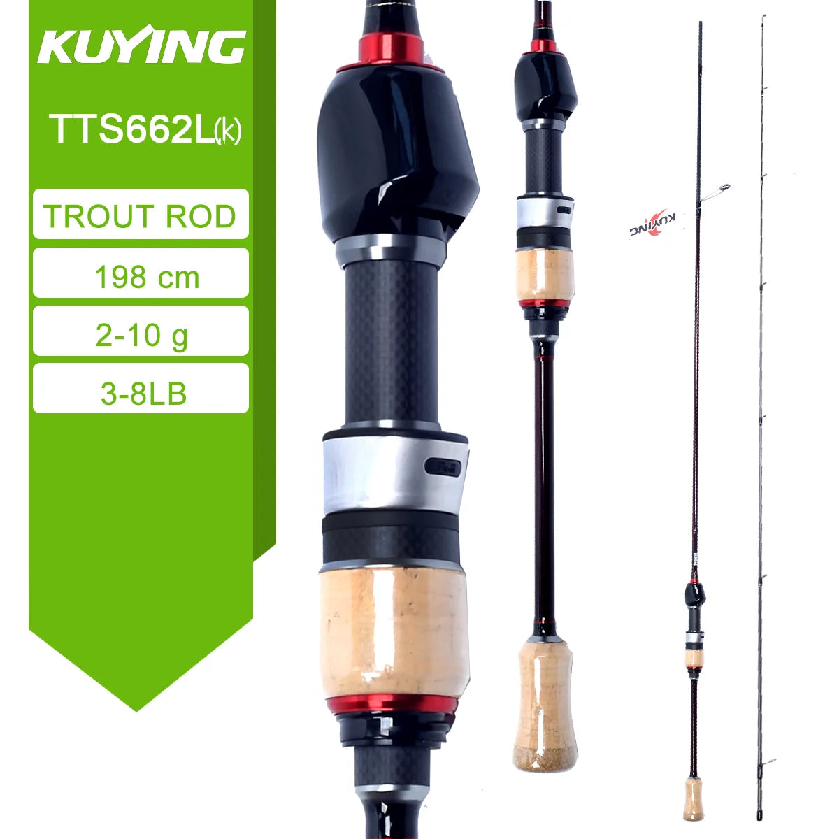Kuying Teton Carbon Fishing Lure Rod
