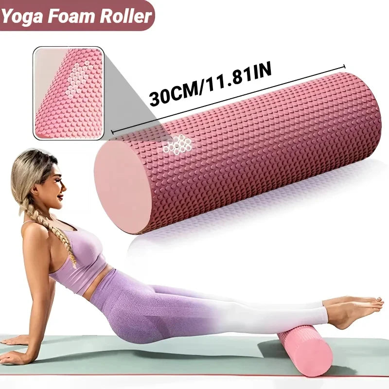 Hexagonal EVA Foam Yoga Roller For Pilates Fitness Massage