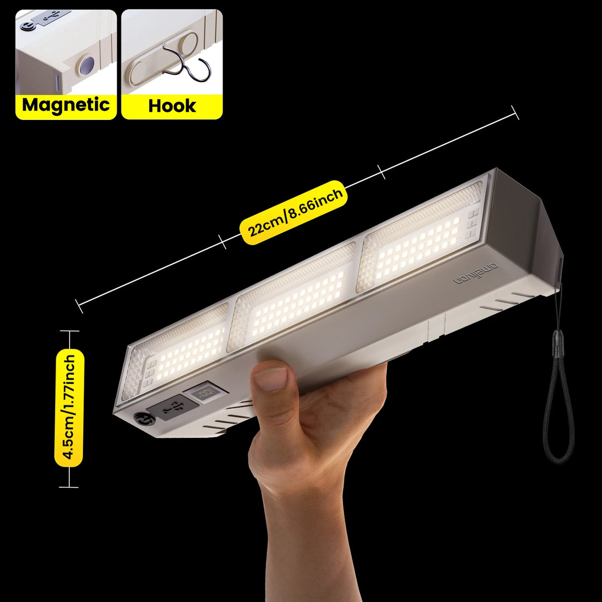 Portable LED Emergency Spotlight With USB Charging