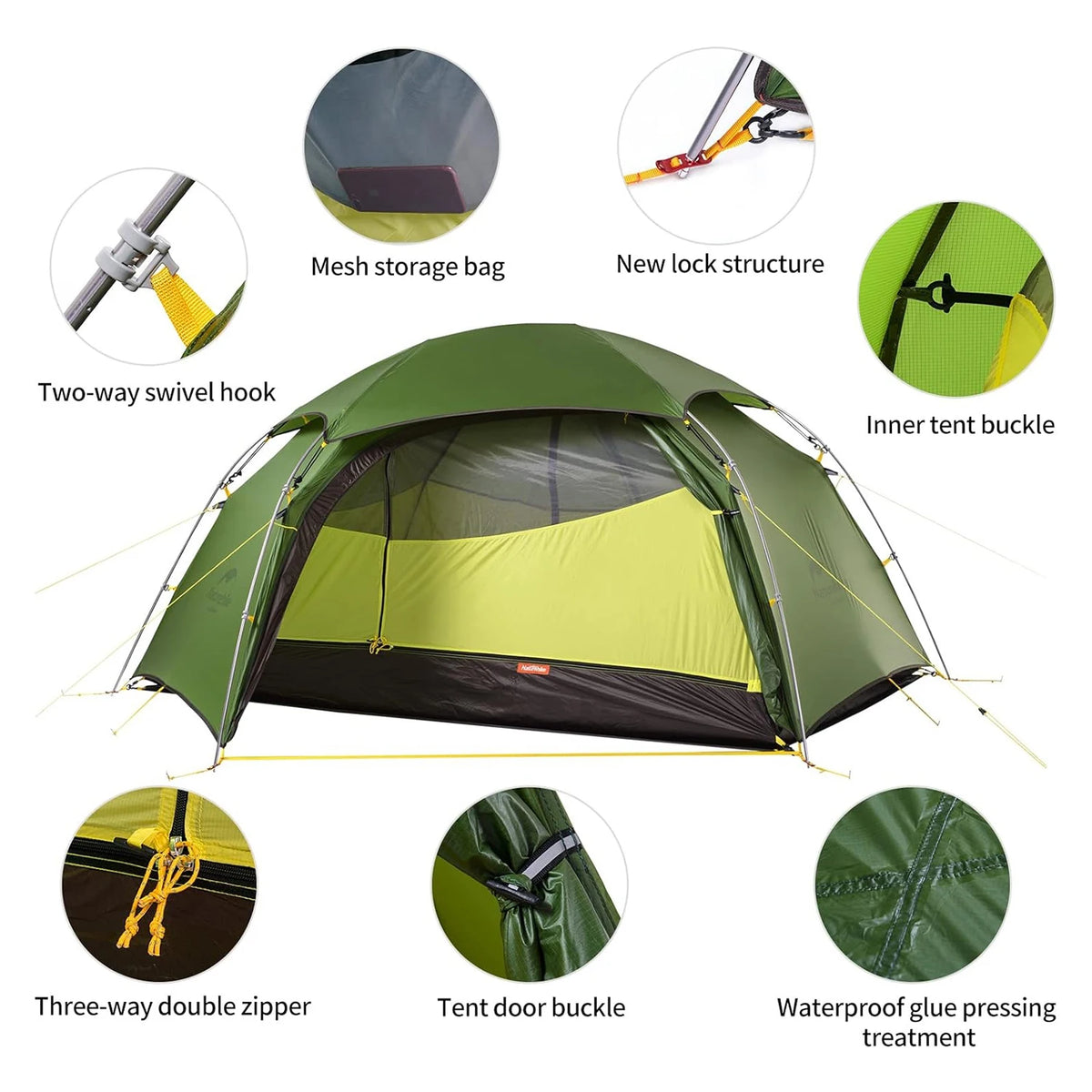 Naturehike Cloud Peak 2 Person Ultralight Waterproof Tent