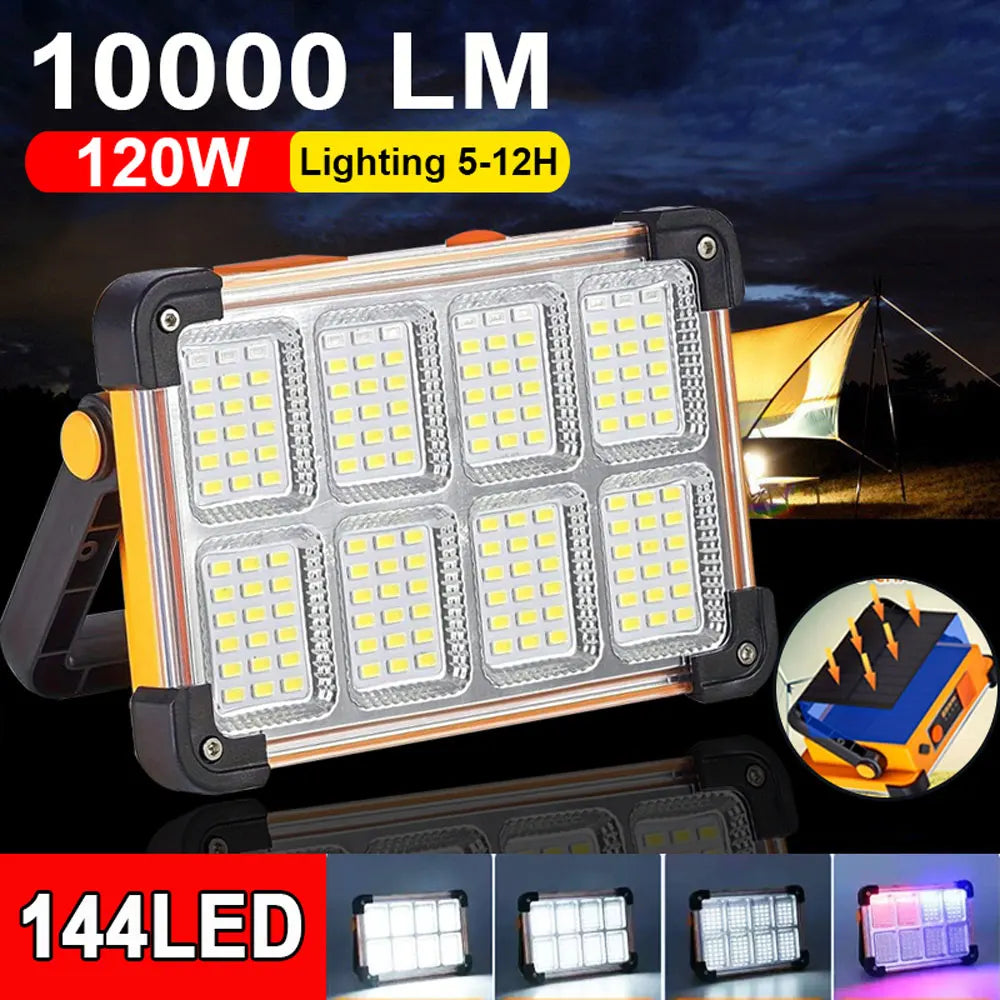 LED BARZ Portable Solar Rechargeable Floodlight