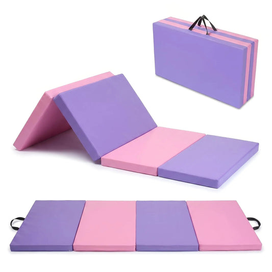 HiMISS Folding Gymnastics Mat For Home Gym Yoga Pilates