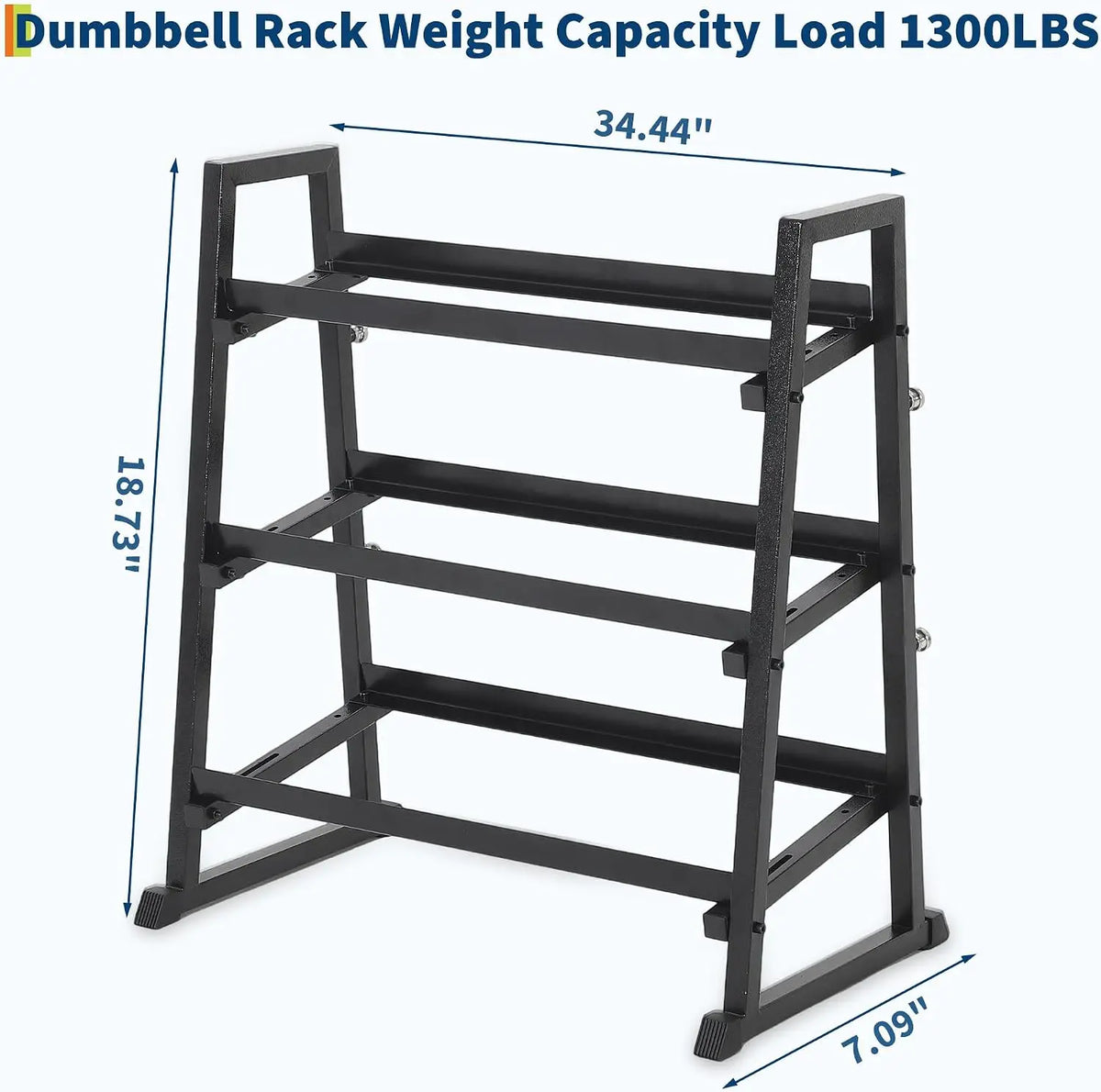 Garvee Heavy Duty 3 Tier Dumbbell Rack