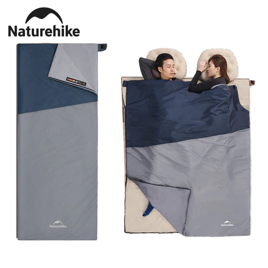 Naturehike Lightweight Compact Sleeping Bag Outdoor Camping Ultralight Envelope Sleeping Bag Portable Blanket Quilt with Compression Sack