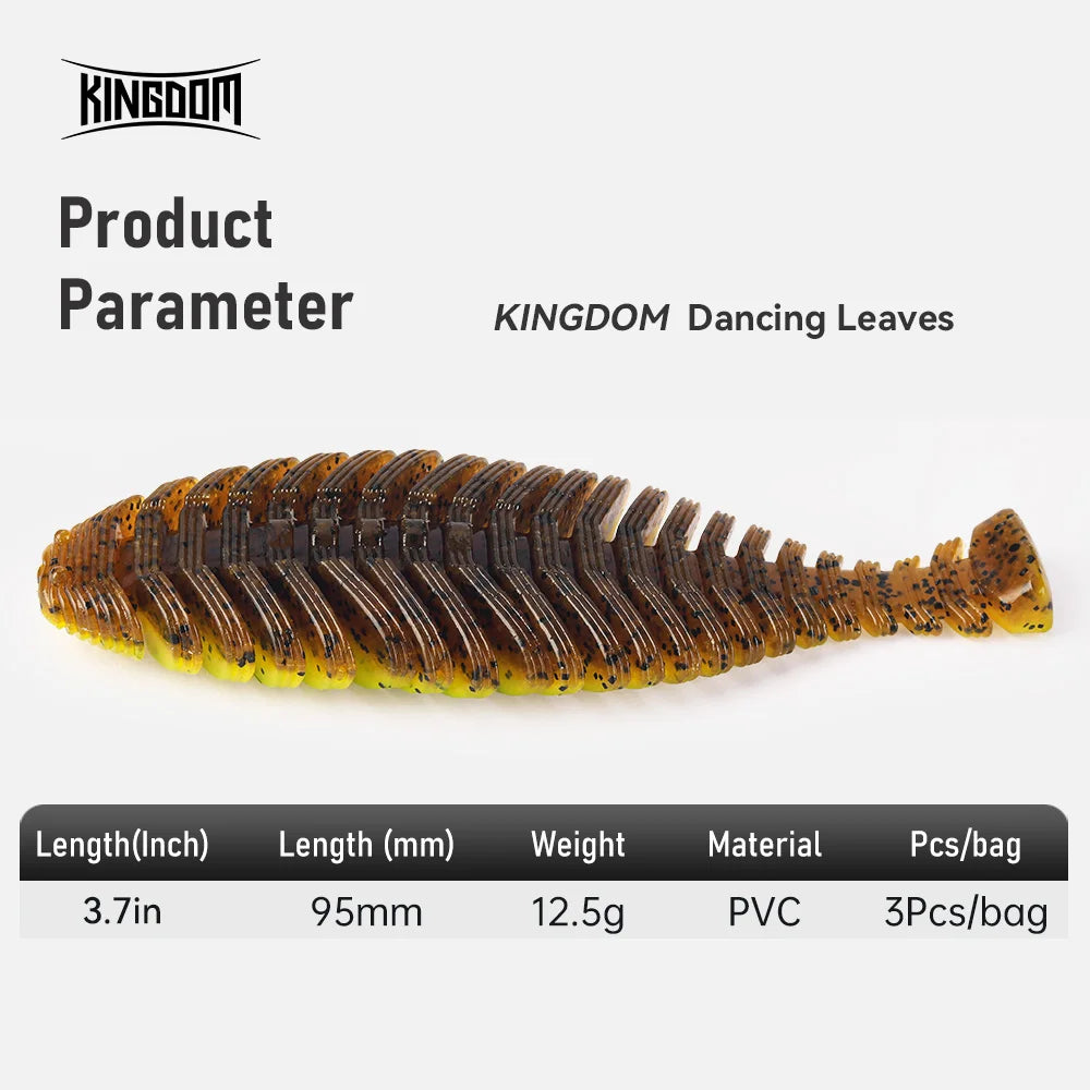 Kingdom PVC Soft Shad Swimbait For Pike Bass Fishing