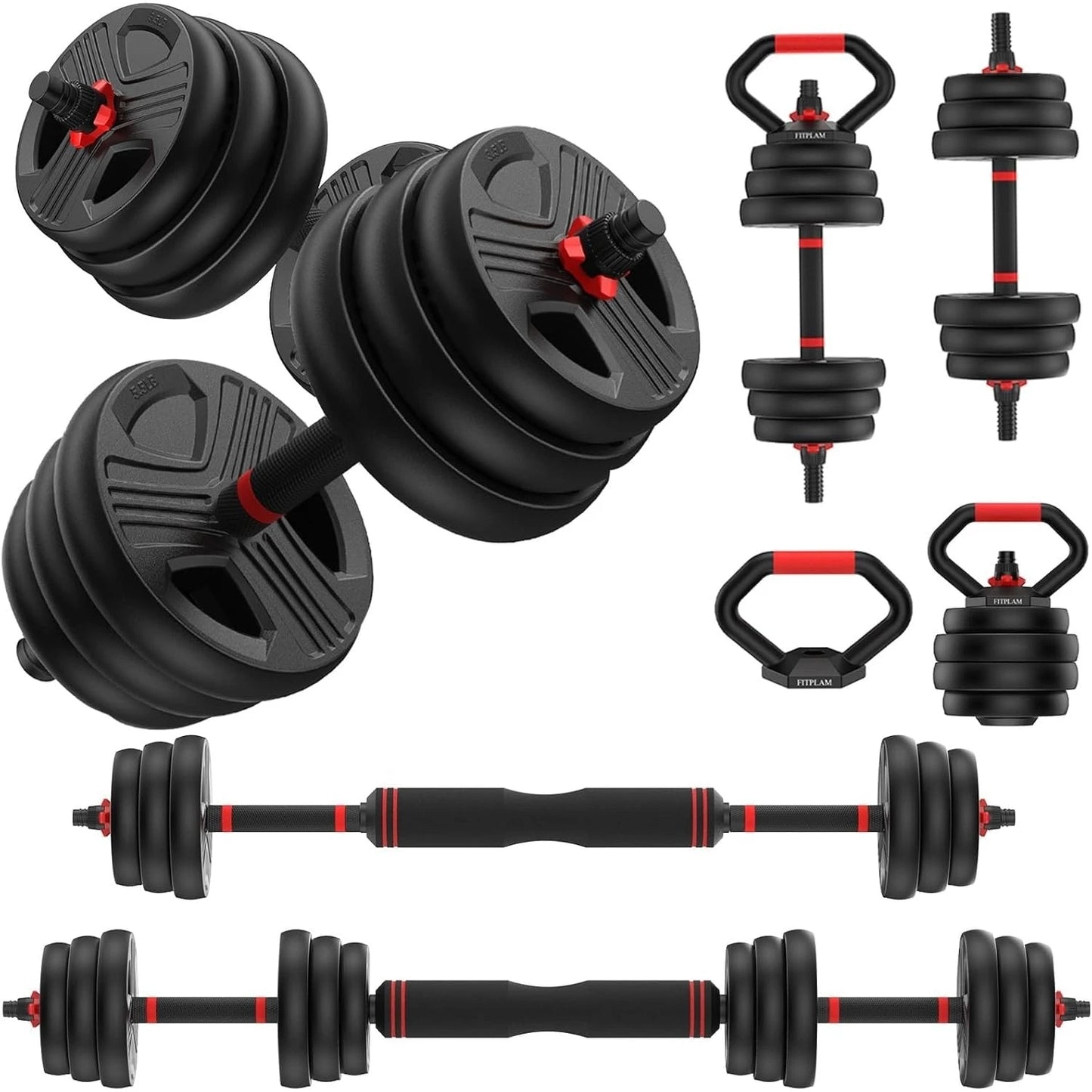 FED Fitness 5-in-1 Adjustable Dumbbell Set