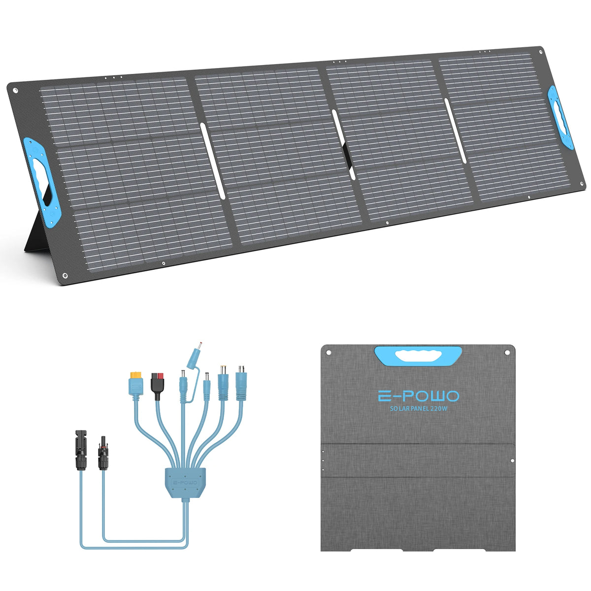 E-POWO 220W Portable Solar Panel And Solar Charger
