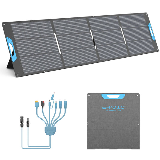 E-POWO 220W Portable Solar Panel And Solar Charger