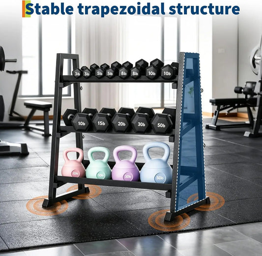 Garvee Heavy Duty 3 Tier Dumbbell Rack