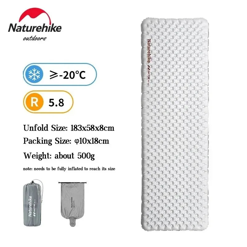 Naturehike Ultralight Inflatable Warm Sleeping Pad Outdoor