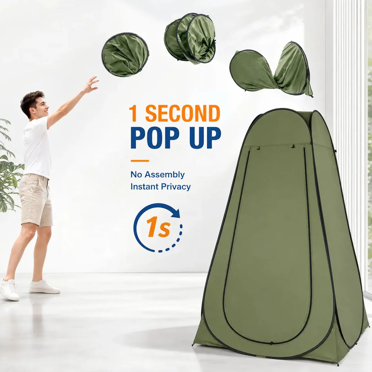 Instant Pop Up Privacy Shower Tent For Outdoor Camping