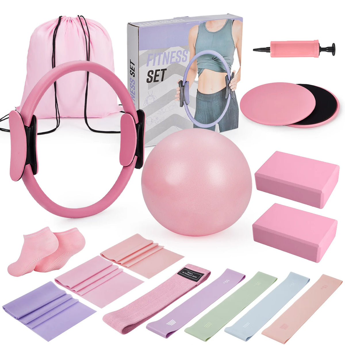 GAOMON 17-In-1 Pilates Ring Workout Kit
