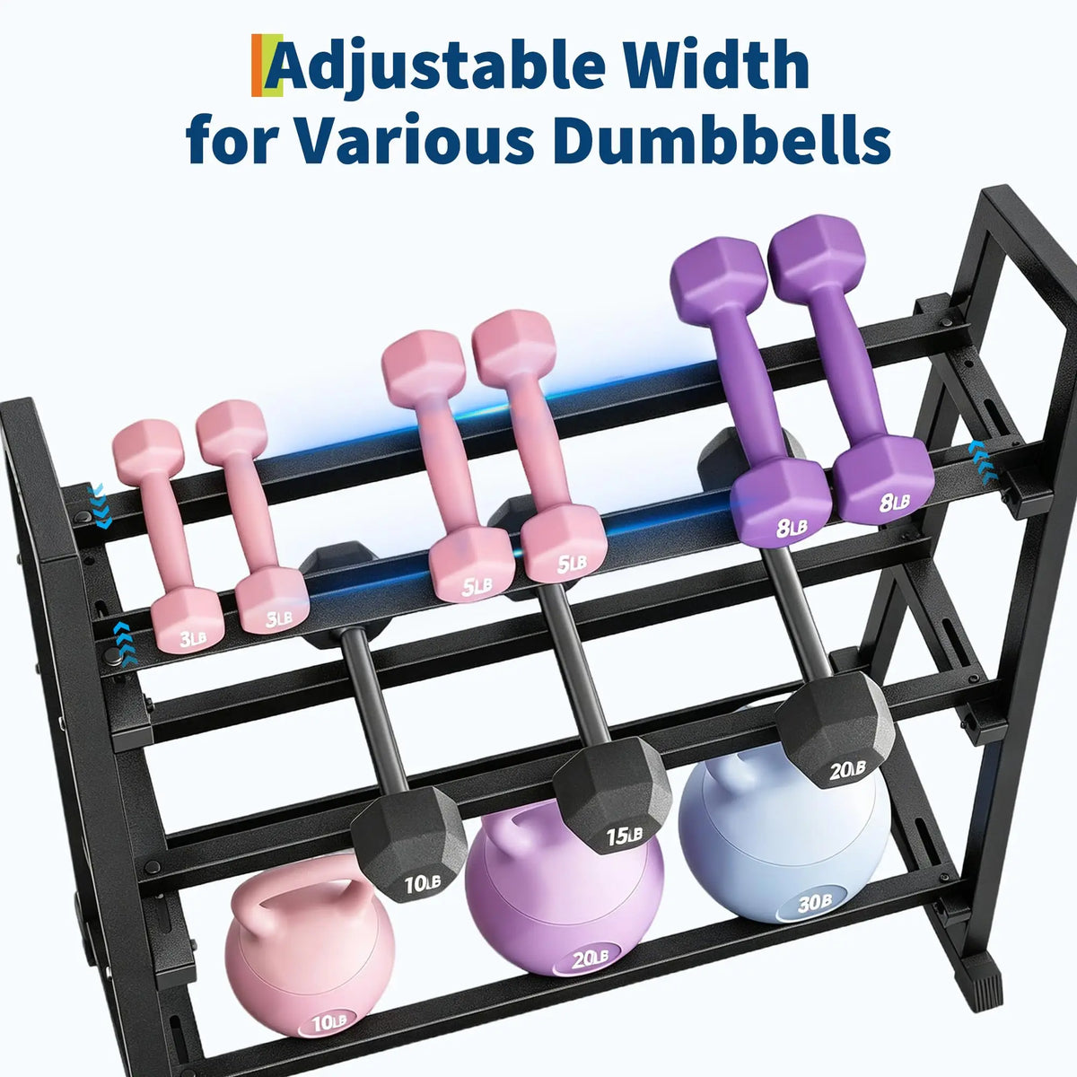 Himiss 3 Tier Dumbbell Rack For Home Gym