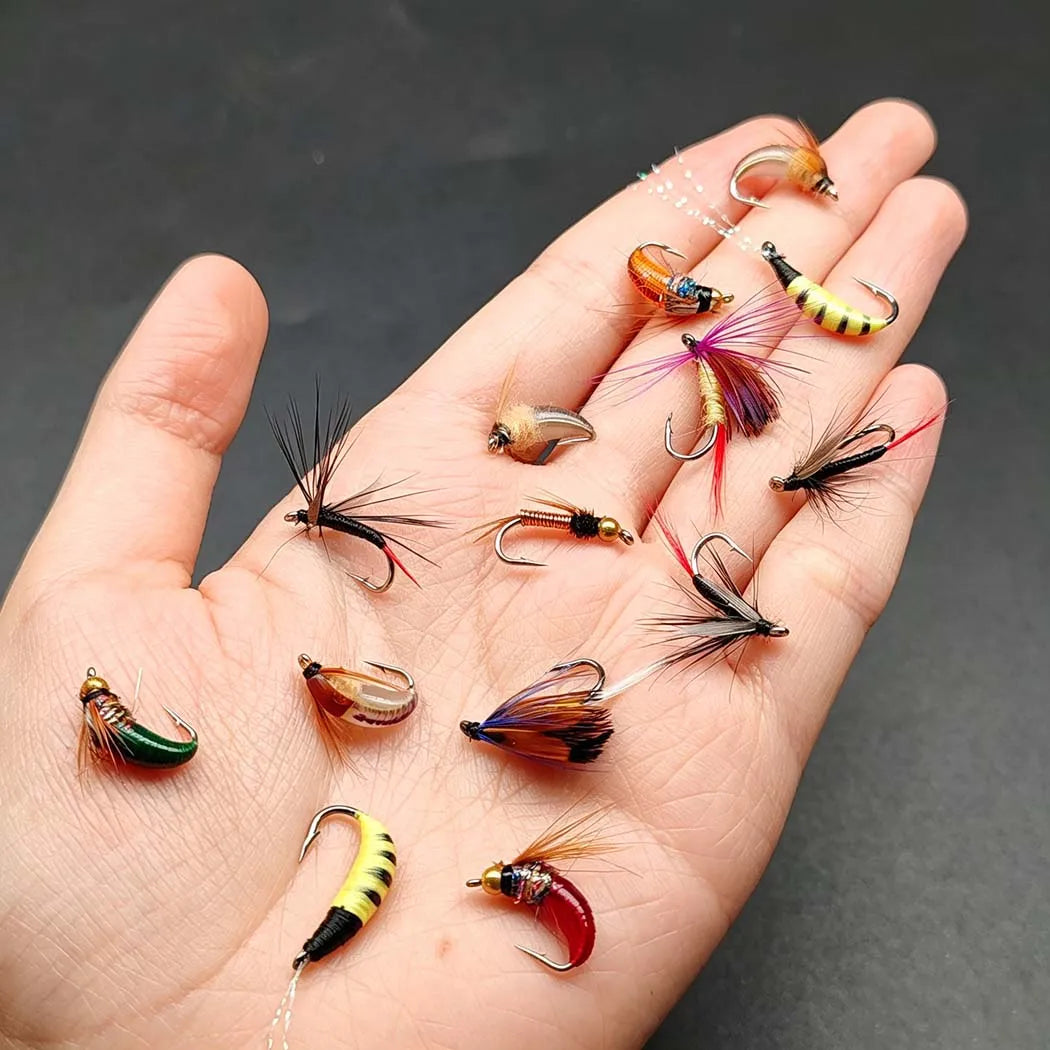 Fly Fishing Flies Assortment Kit With Storage Box