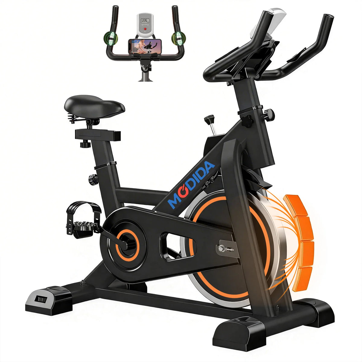 Magnetic Indoor Spin Bike With Bluetooth Speaker