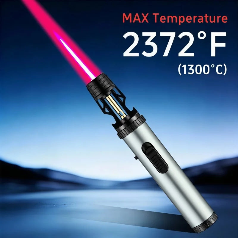 Refillable Butane Kitchen Torch With Adjustable Safety Flame