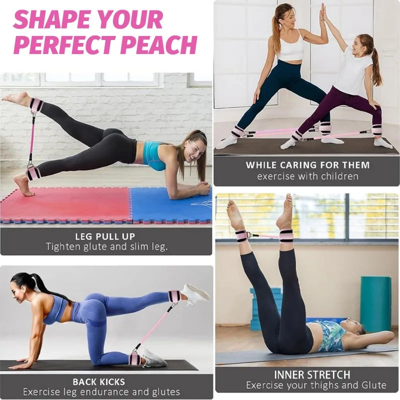 Ankle Resistance Bands for Glute and Leg Workouts