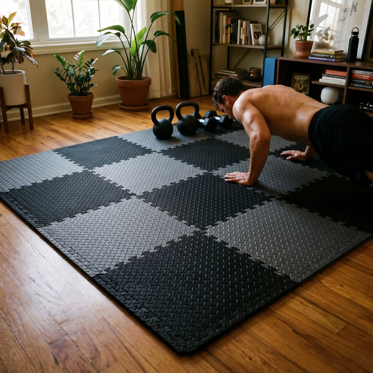 DHDH Interlocking Anti-Slip Gym Floor Mat
