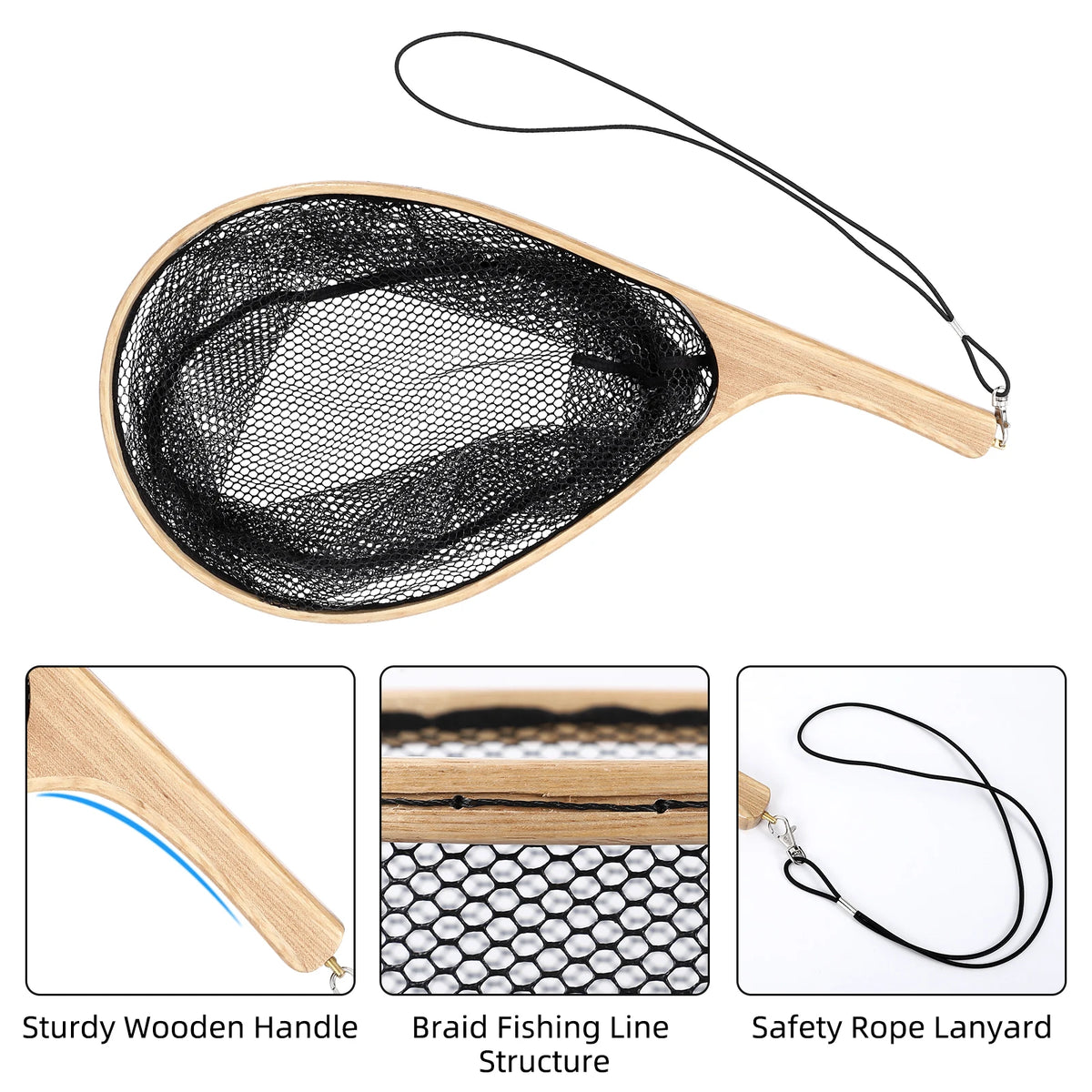 HiMISS Trout Landing Net for Fly Fishing