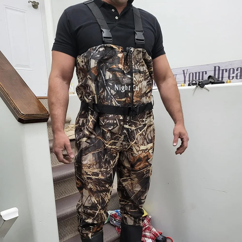 Night Cat Waterproof Chest Waders With Bootfoot Belt