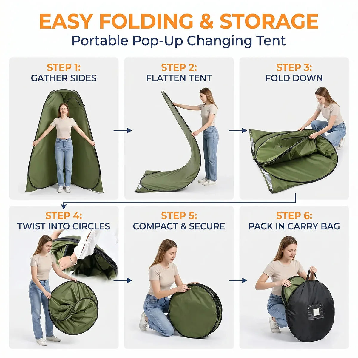 Instant Pop Up Privacy Shower Tent For Outdoor Camping