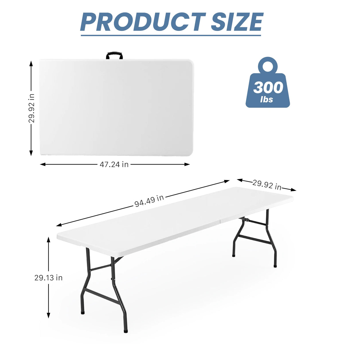 JHK Portable Folding Outdoor Camping Heavy Duty Table