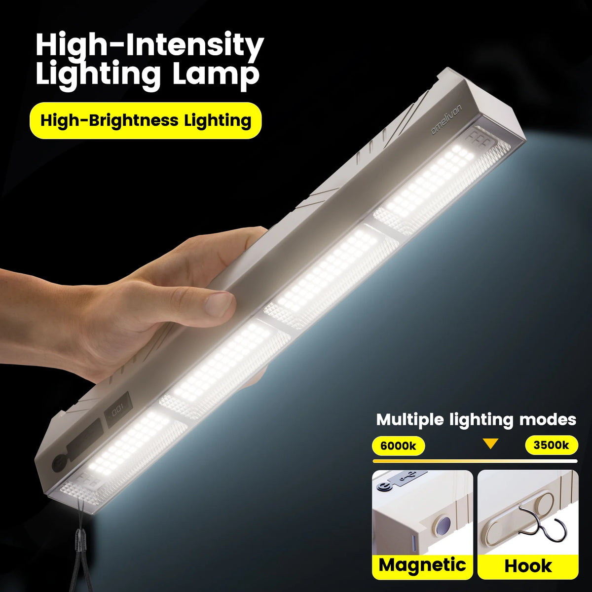 Rechargeable LED Camping Lantern With Hanging Hook