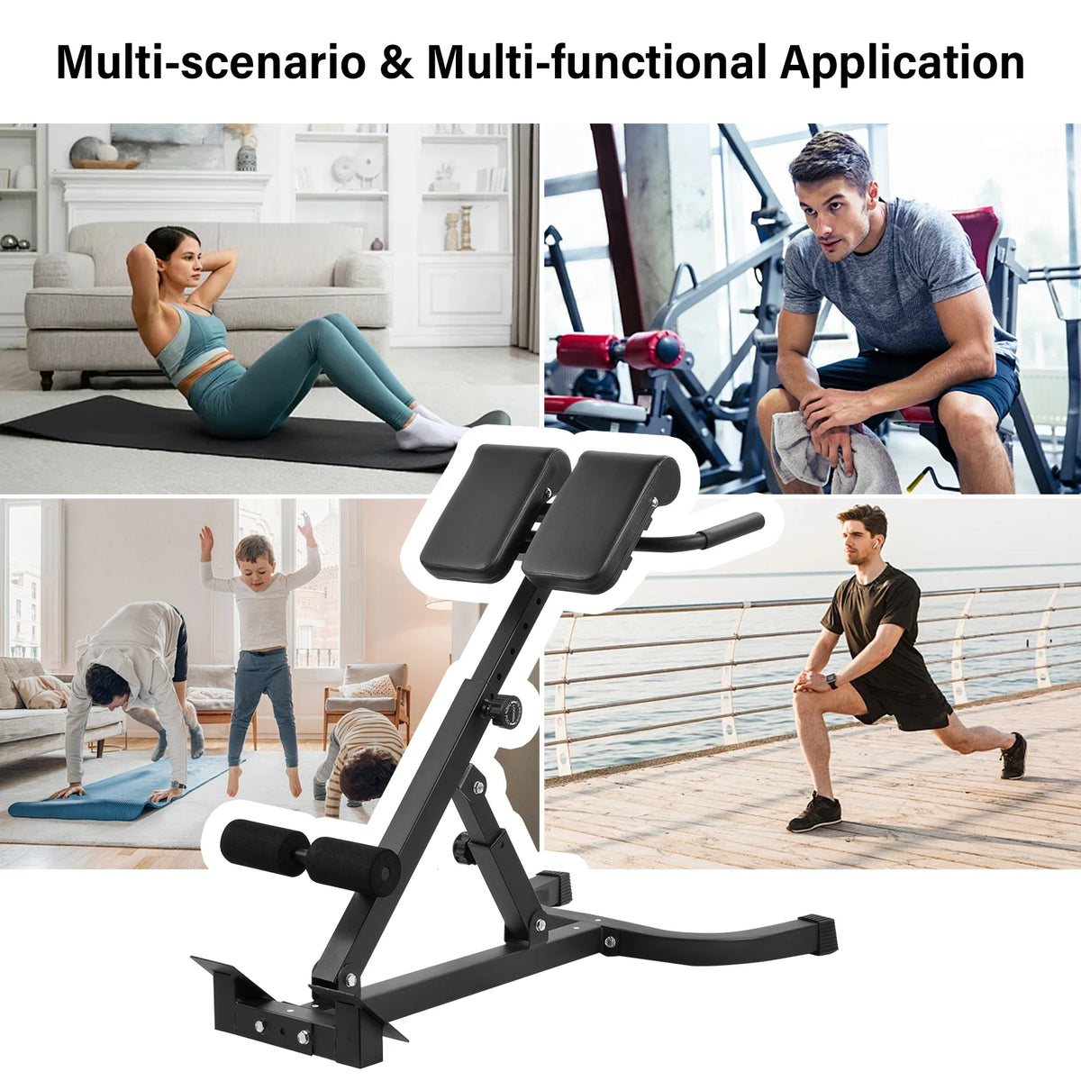 Multifunctional Roman Chair Hyperextension Bench