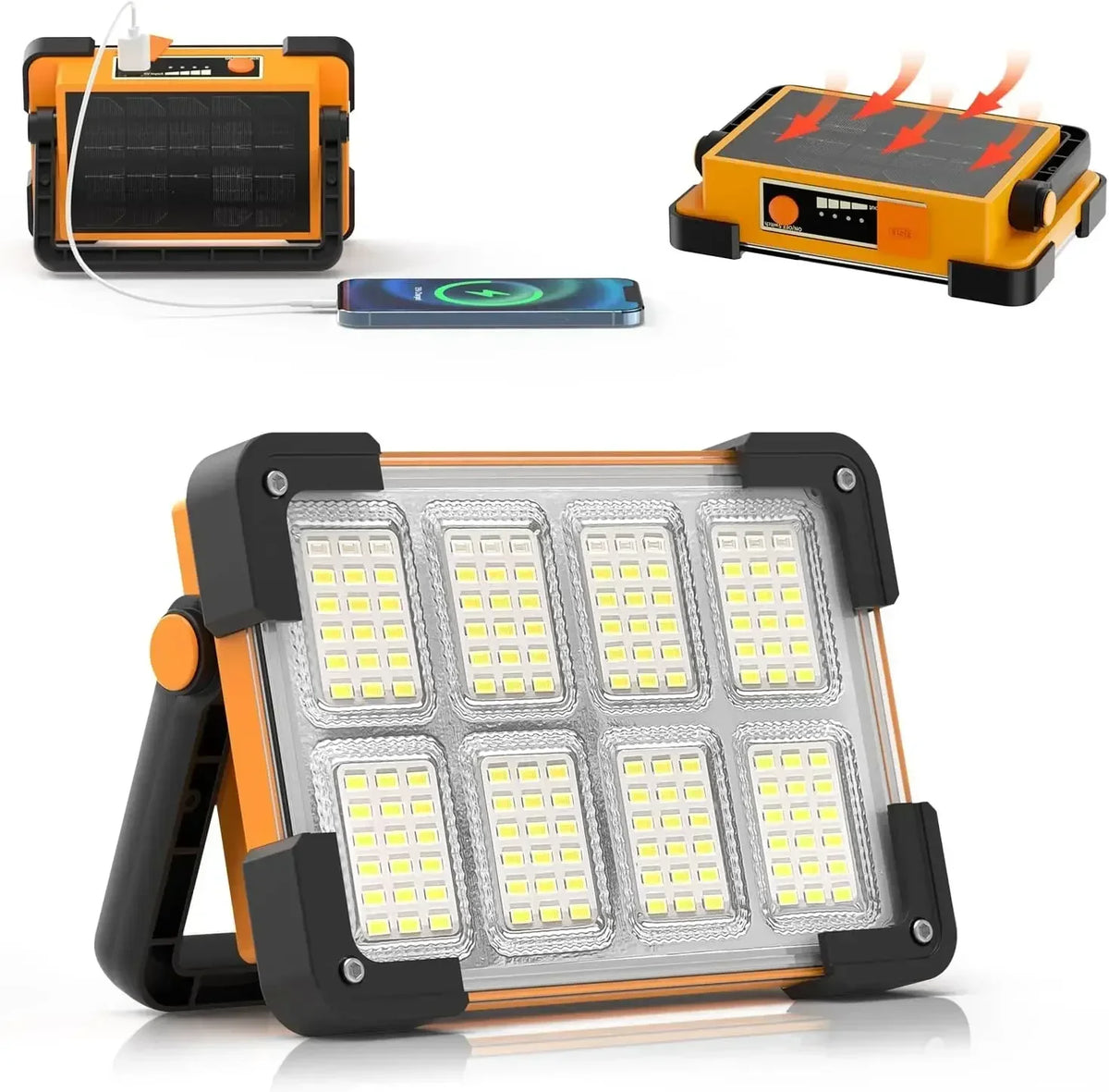 LED BARZ Portable Solar Rechargeable Floodlight