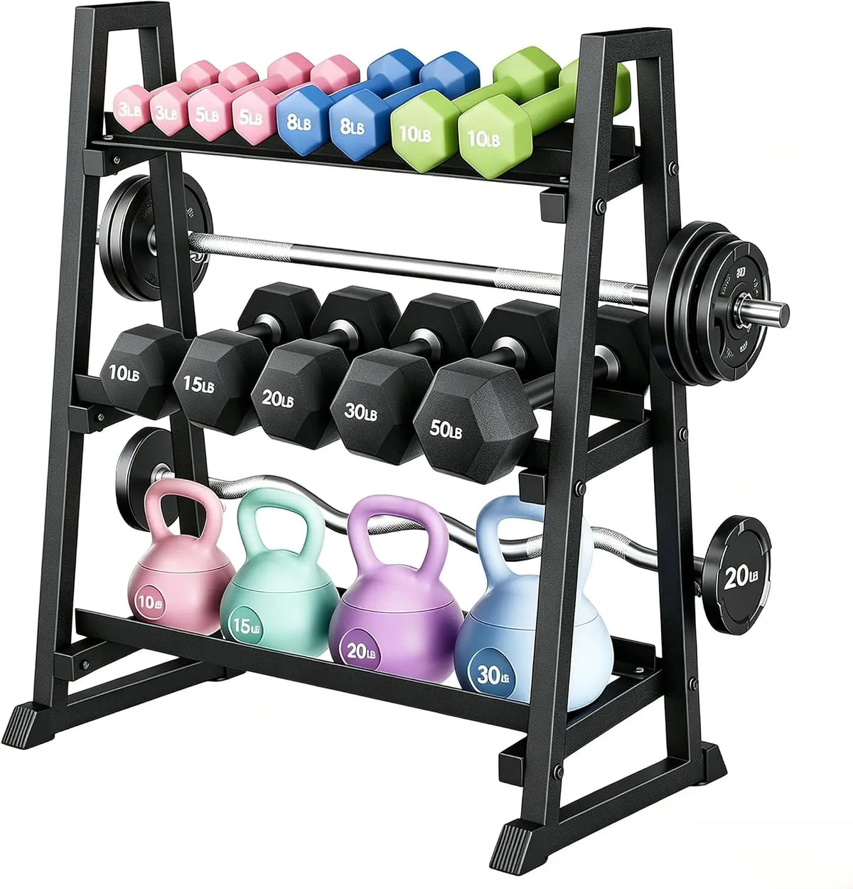 Himiss 3 Tier Dumbbell Rack For Home Gym