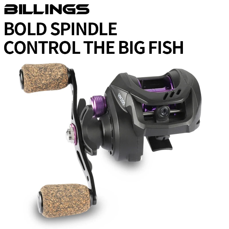 Billings Smooth Baitcasting Fishing Reel for Freshwater and Saltwater