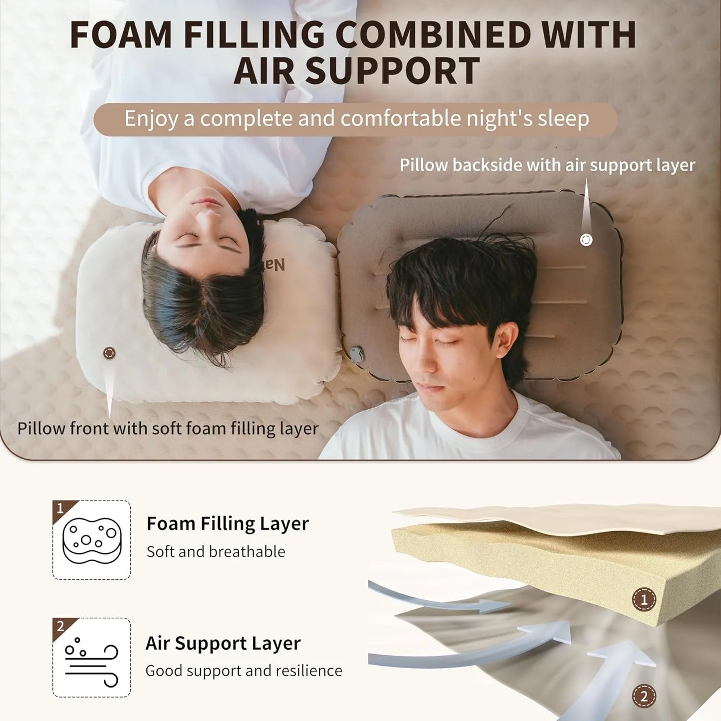 Naturehike Ultralight Inflatable Camping Pillow For Travel
