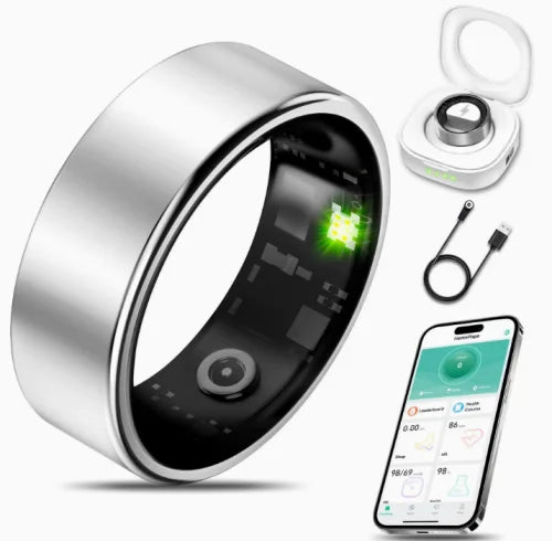 Smart Ring With Heart Rate Blood Oxygen Sleep Monitoring