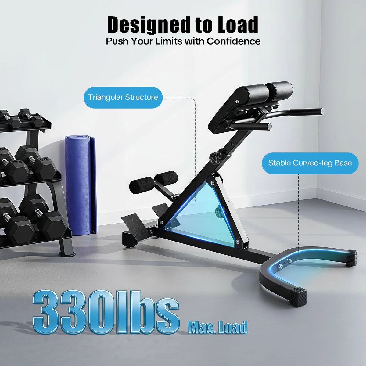 Roman Chair Back Extension Abdominal Workout Machine