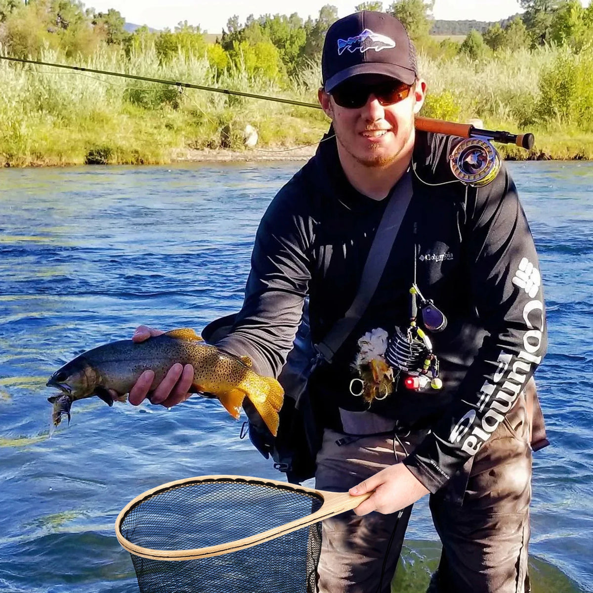 HiMISS Trout Landing Net for Fly Fishing