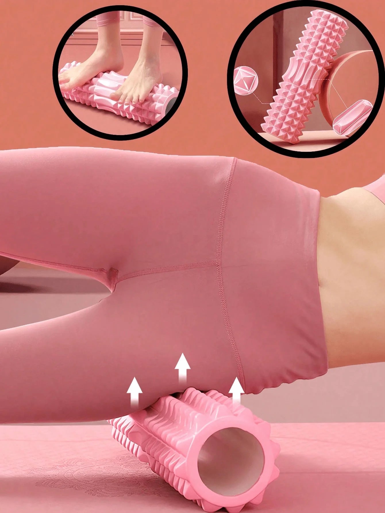 Foam Yoga Massage Roller Textured For Deep Tissue Massage