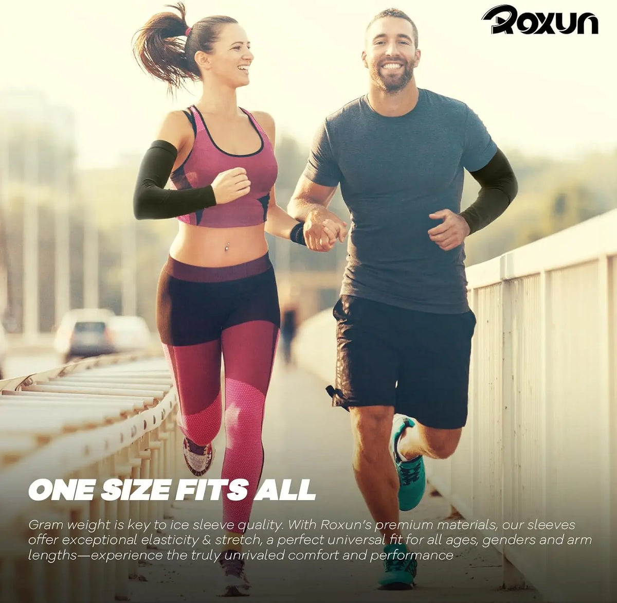 Arm Sleeves Cooling UV Protection Compression For Sports