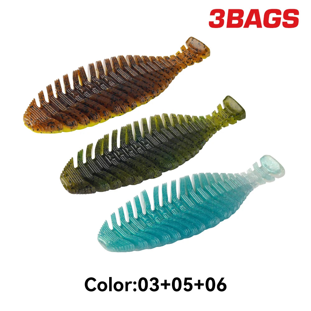 Kingdom PVC Soft Shad Swimbait For Pike Bass Fishing