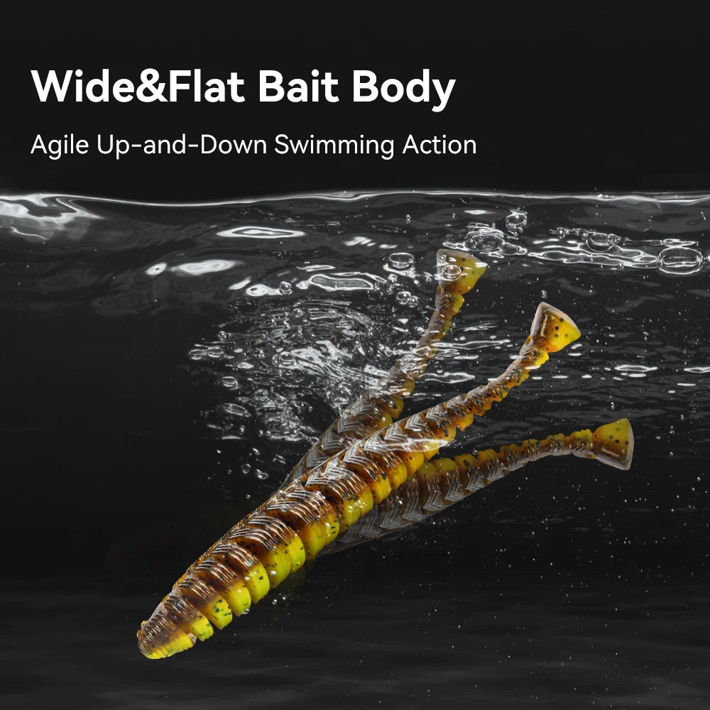 Kingdom PVC Soft Shad Swimbait For Pike Bass Fishing