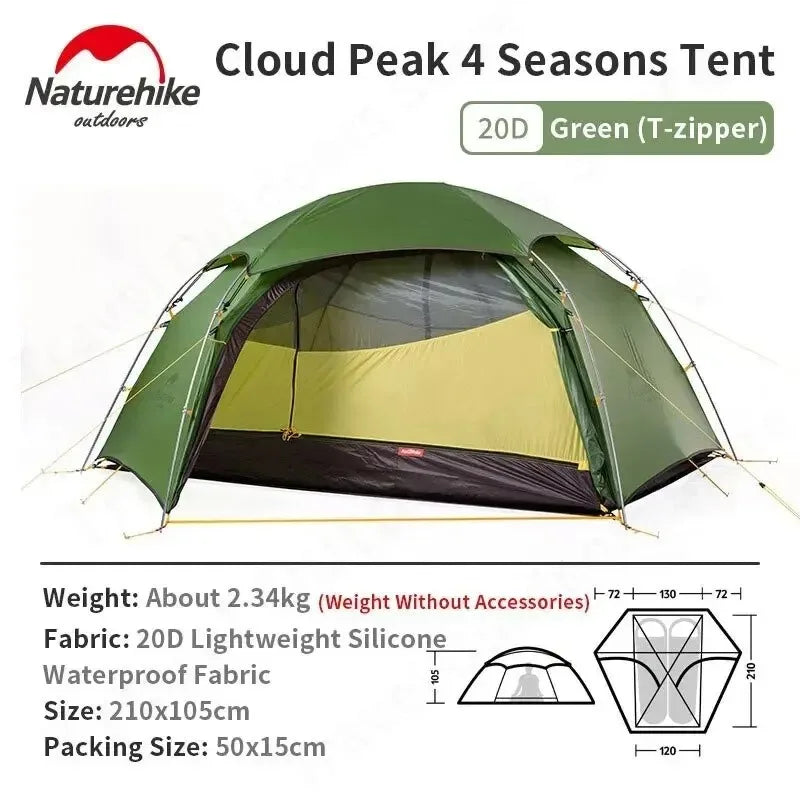 Naturehike Cloud Peak 2 Person Ultralight Waterproof Tent